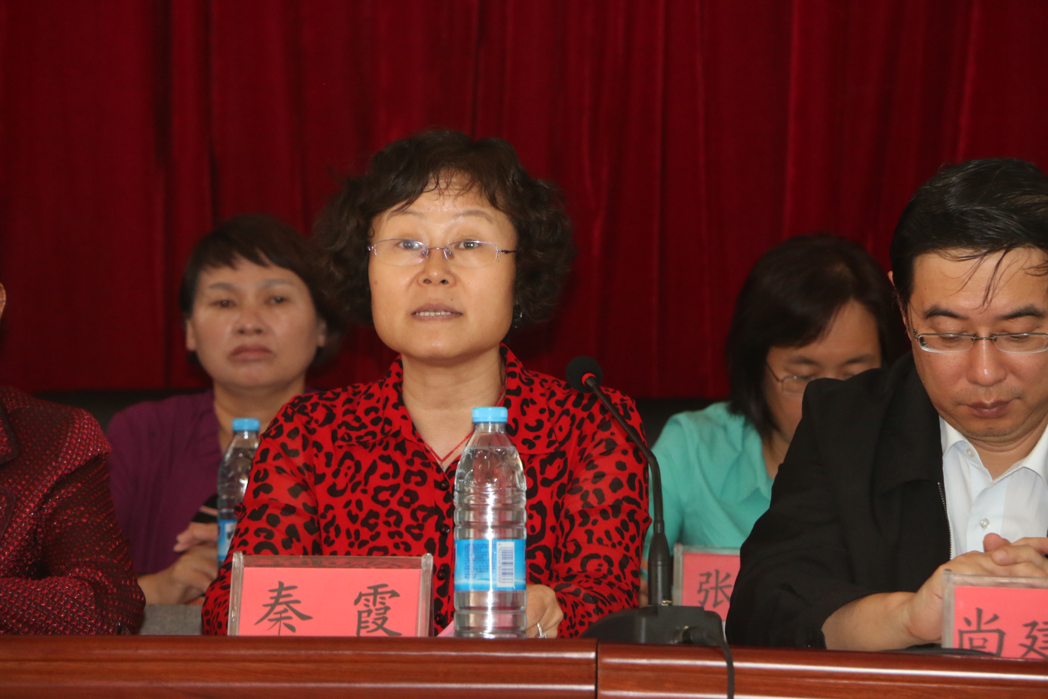 东南大学交通学院党委书记秦霞在启动捐赠仪式上讲话