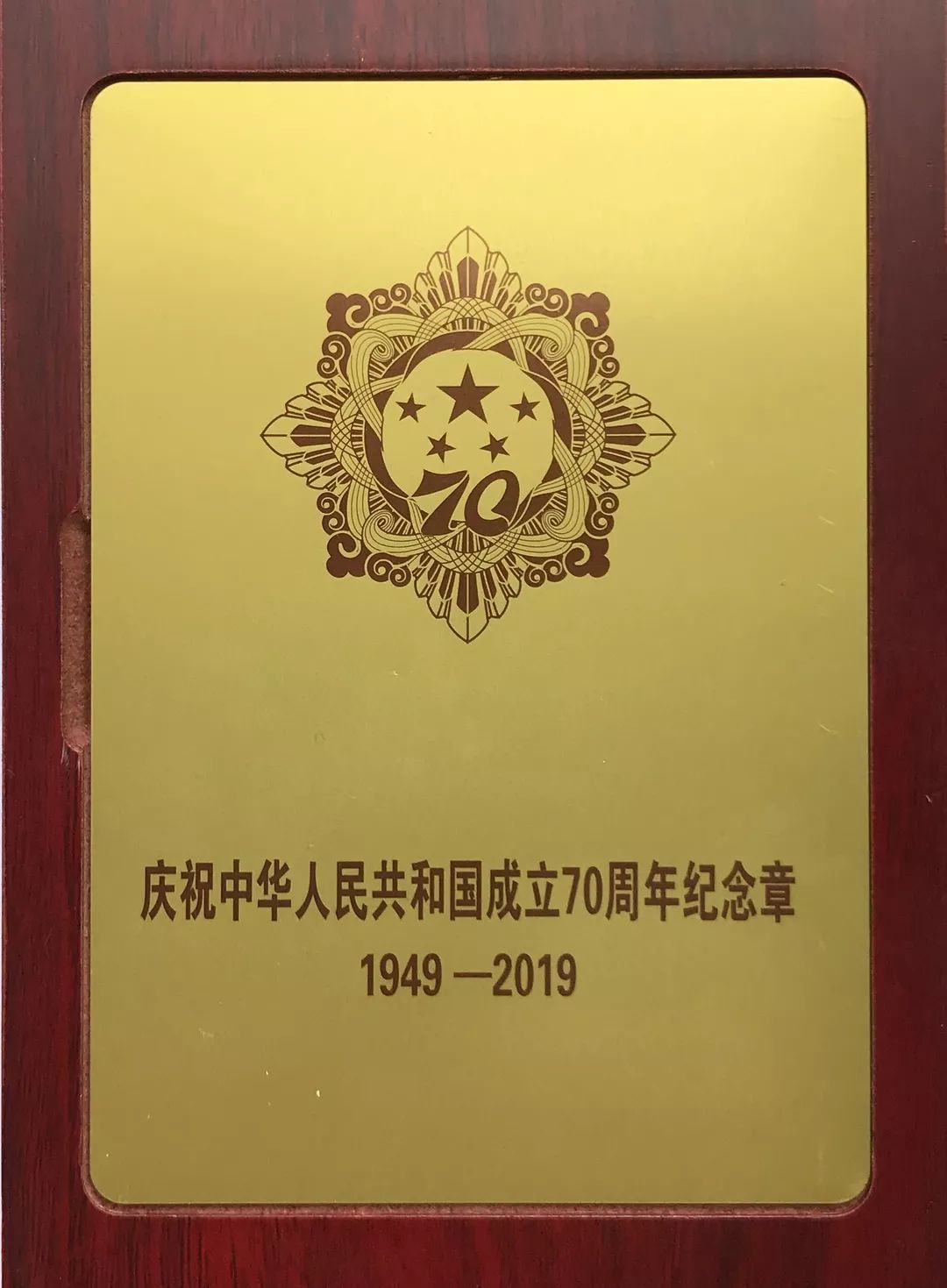 我院王炜教授,朱志铎教授获颁庆祝中华人民共和国成立70周年纪念章